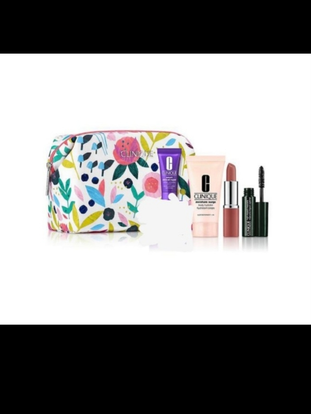 Clinique Floral Cosmetic Pouch